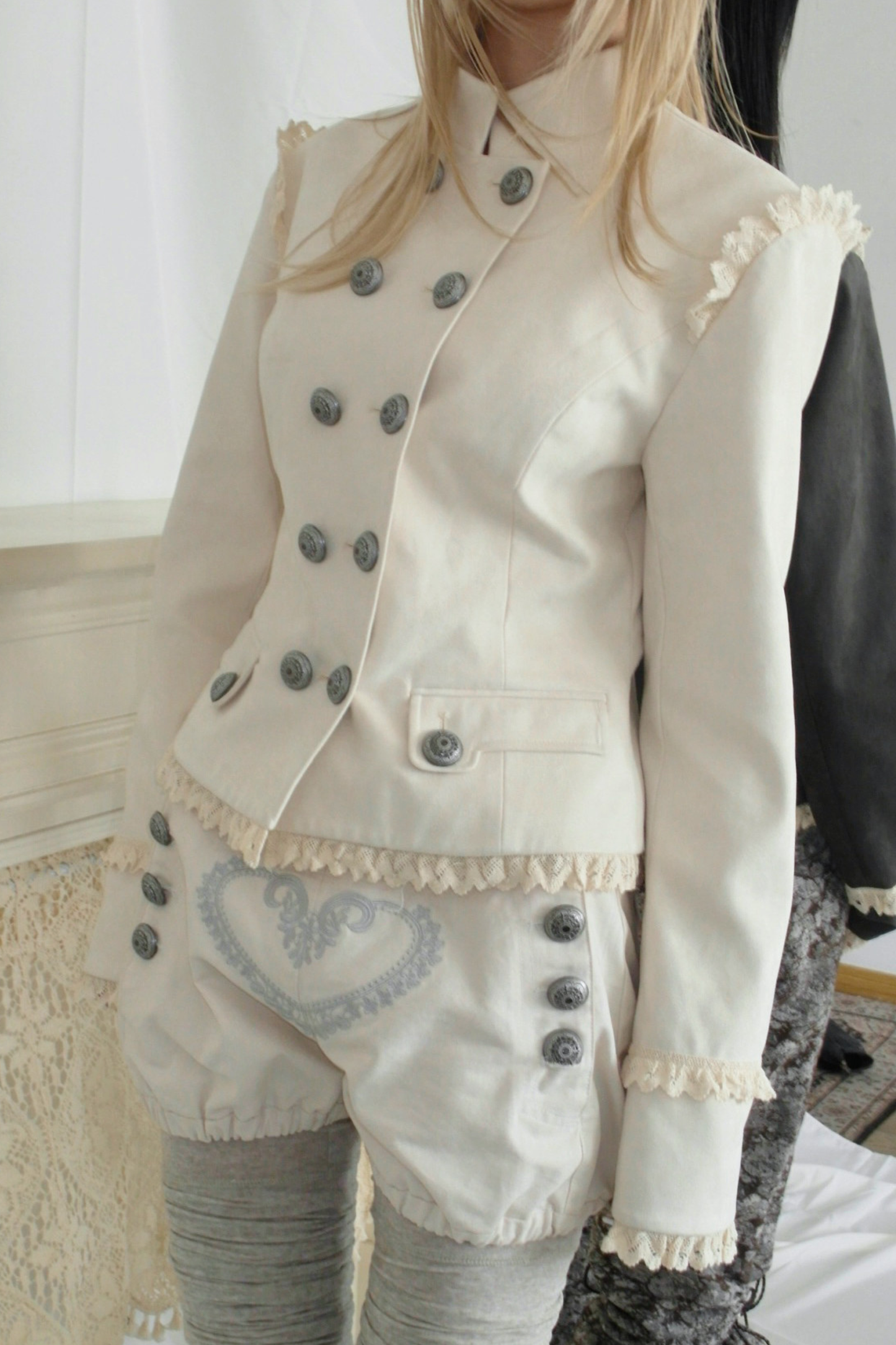 Medieval Suede Courtly Jacket Coat