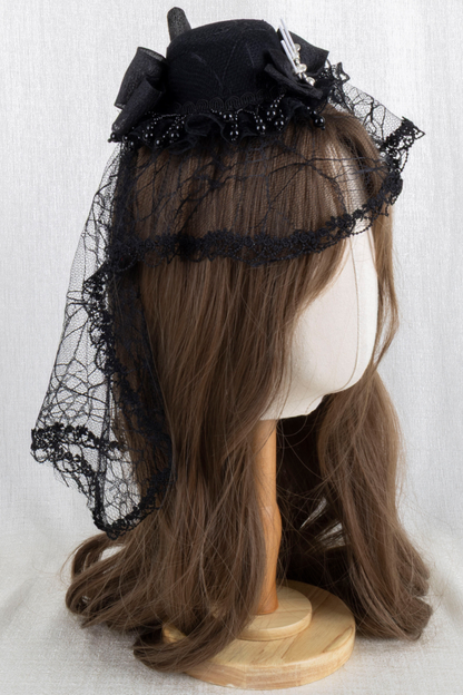 ゴシックエレガンクリップハット+ボンネット+フラットハット