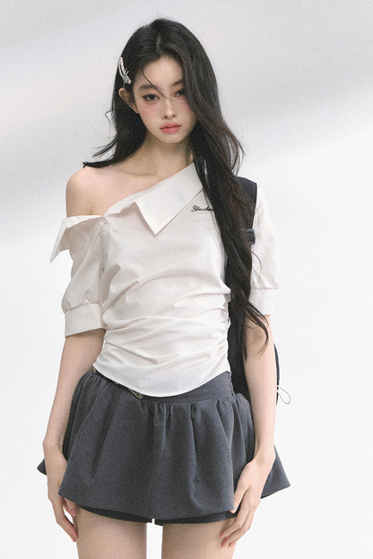 バッグリボンワンショルダートップス