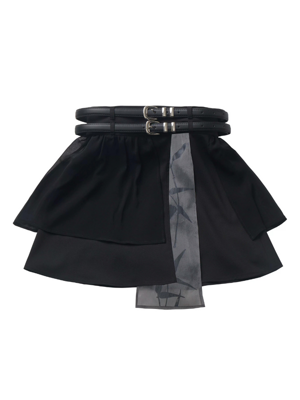 ニューチャイナバンブープリントブラックホワイトデザインスーツ