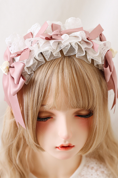 Girly Pink Ruffle Lolita Accessories