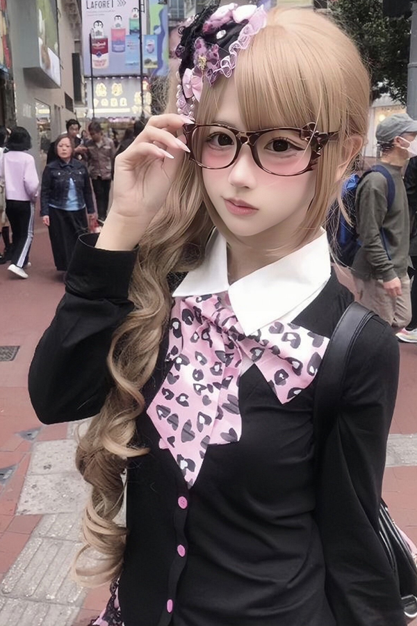 ピンクレオパードスカート+トップス
