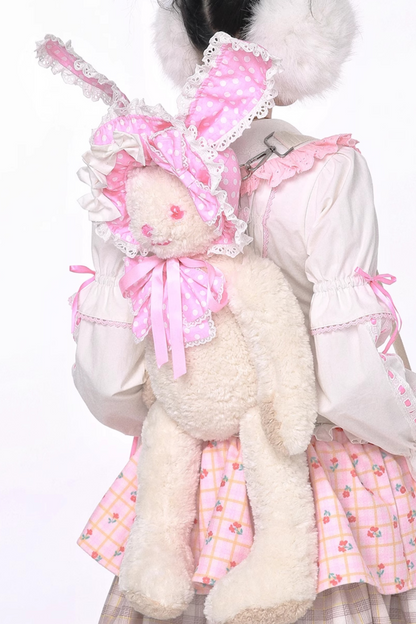 Dot Hat Rabbit Backpack