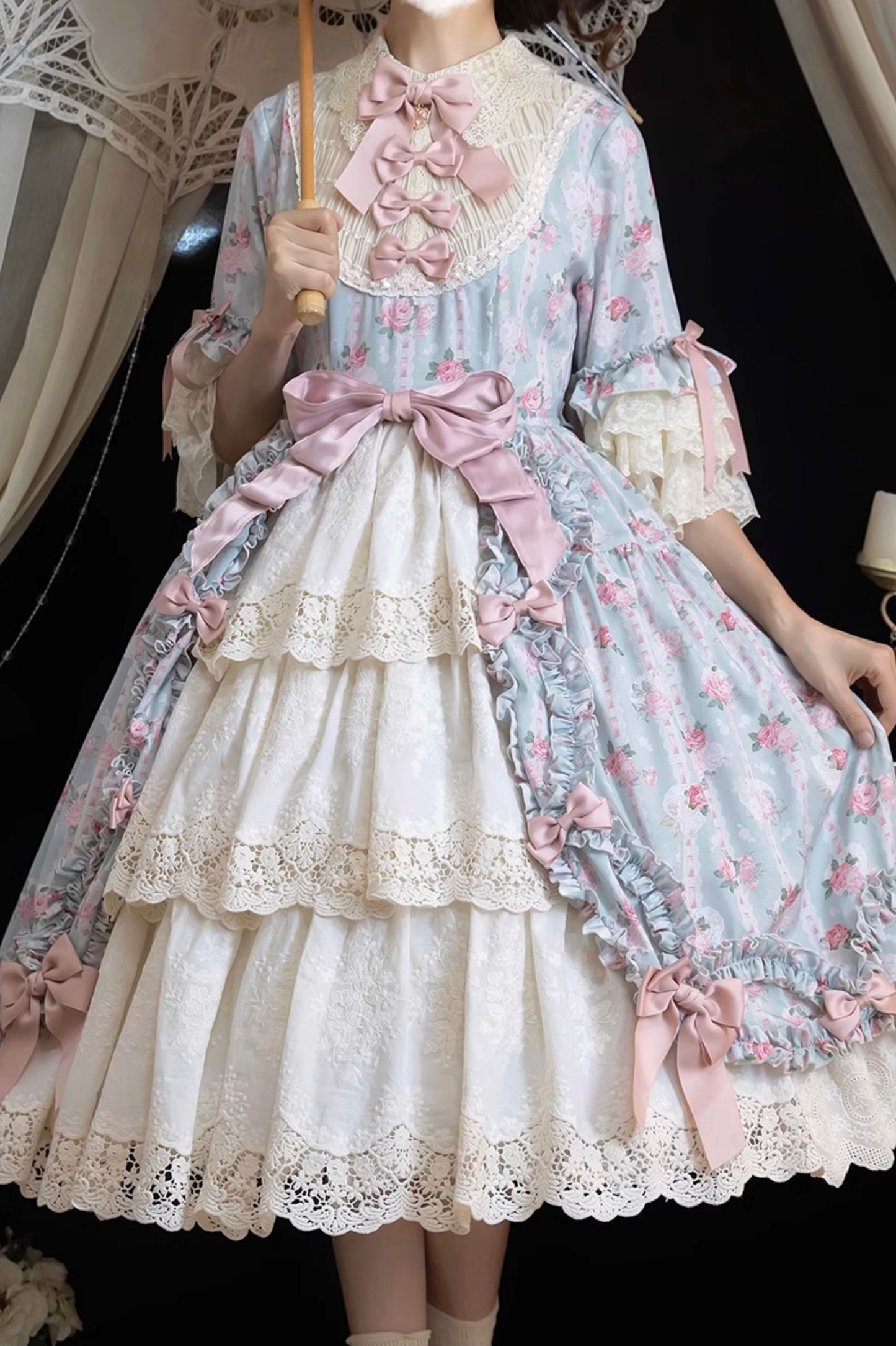 エレガントプリンセススリーブロリータドレス