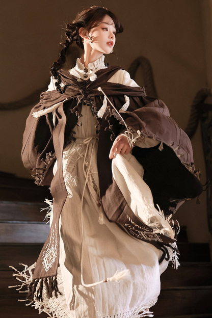 Dream Weaver Dress + Outerwear + Necklace