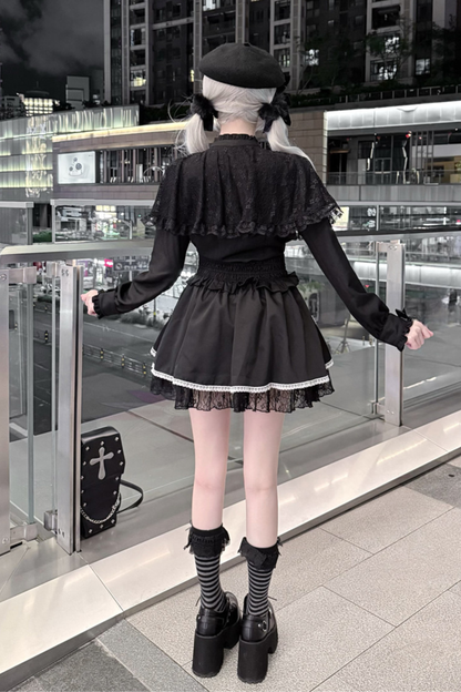 Hemd im Cape-Stil + Kreuzrock + Hut