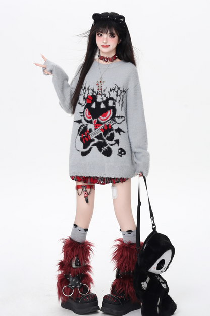 ロックベアルーズクルーネックトップス