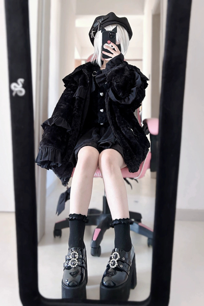 [Reservation product] Mine rabbit mokomoko outer