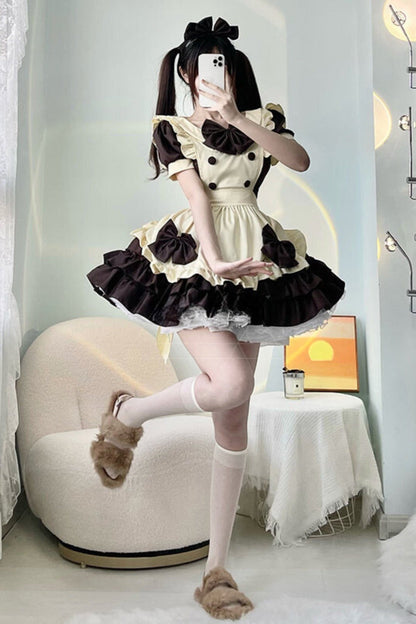 Nijigen Coffee Maid Cosplay Dress