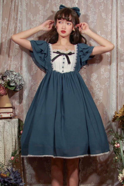 レトロメモリーフレアロリータドレス