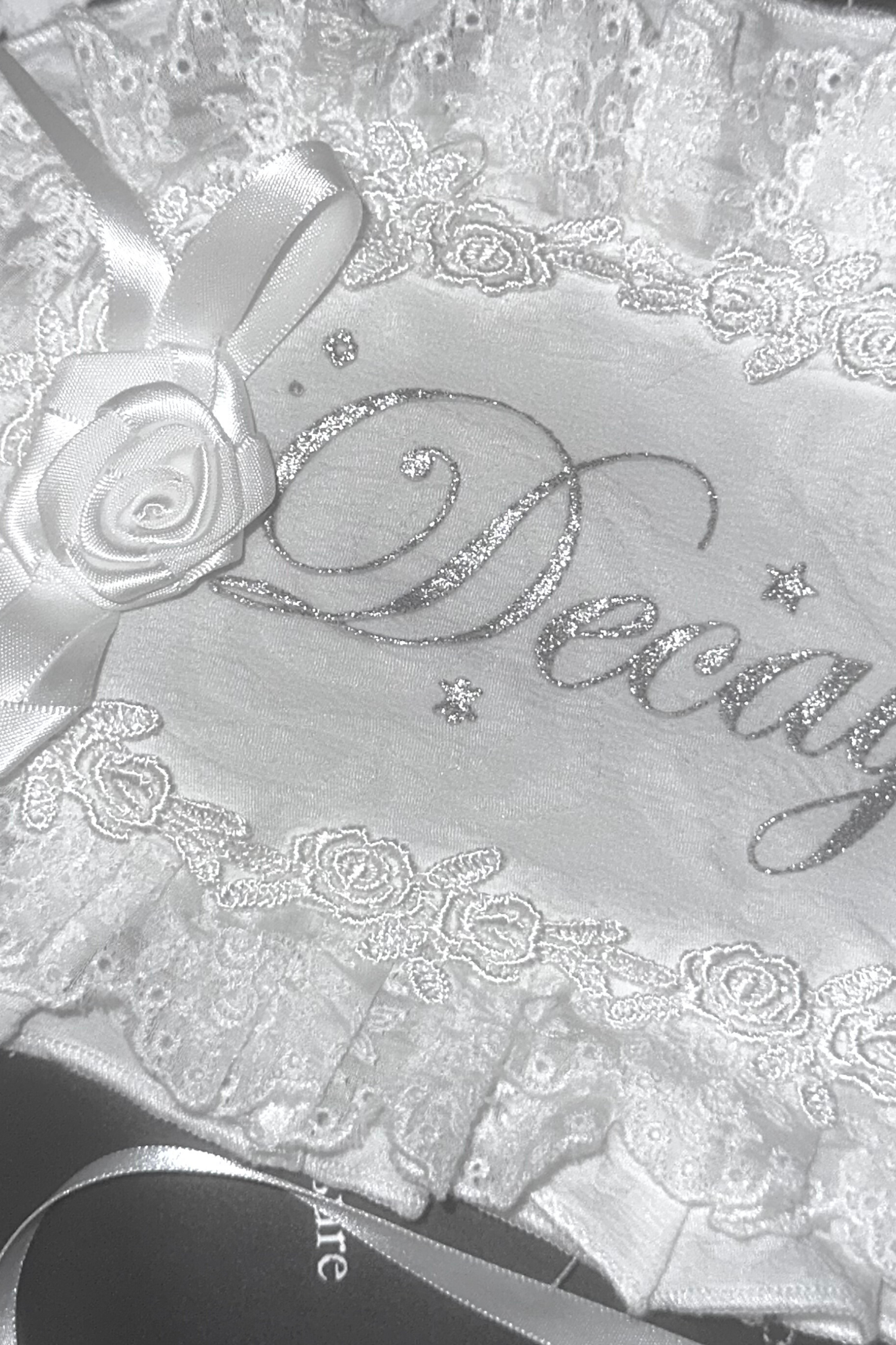 Silver Glitter Print Headband