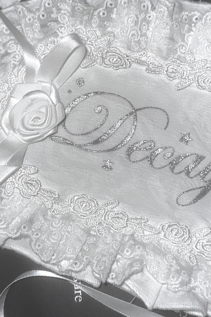 Silver Glitter Print Headband