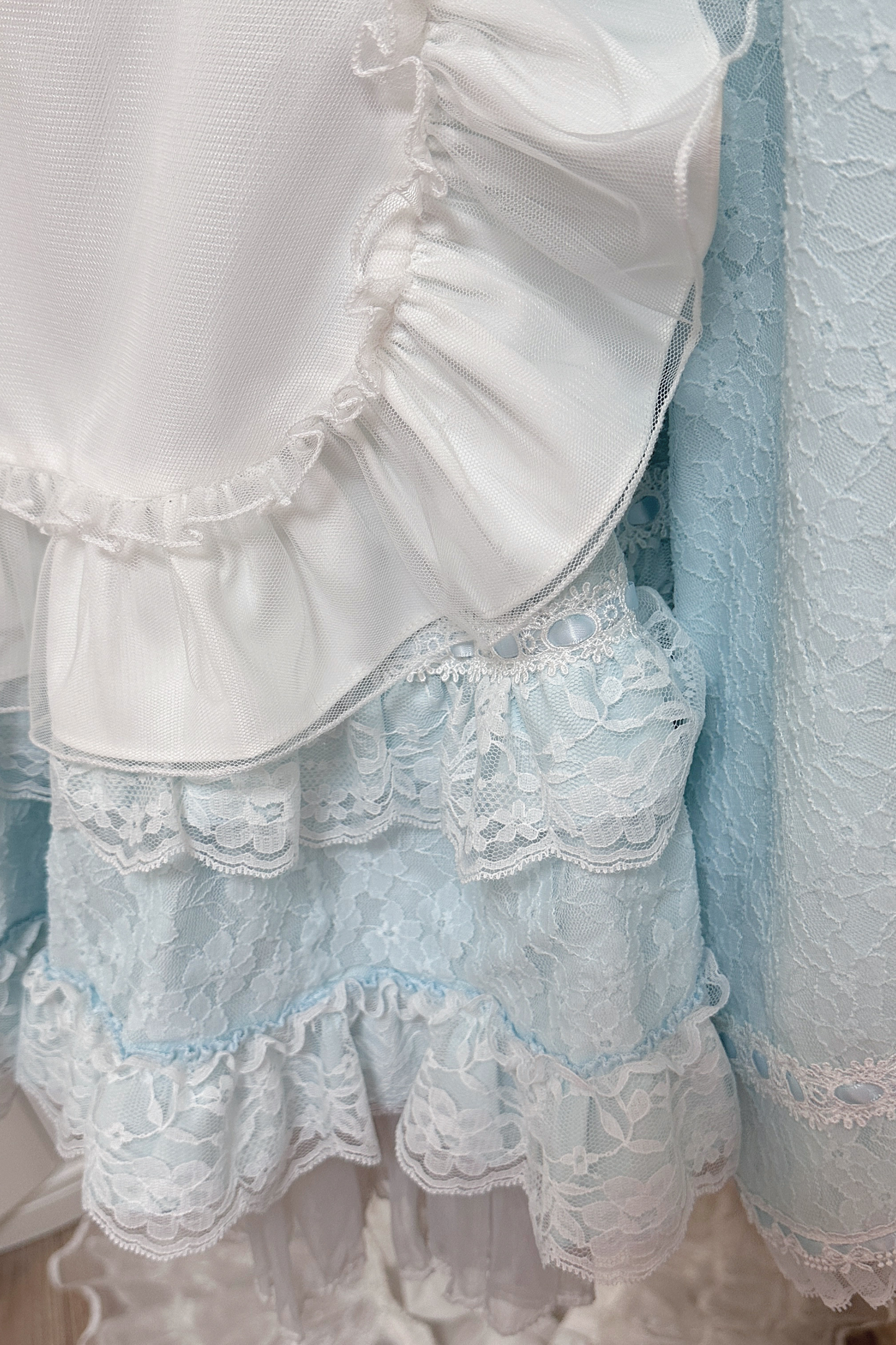 フルレースコットンエプロンサブカルチャースカート