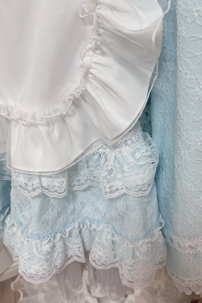 フルレースコットンエプロンサブカルチャースカート