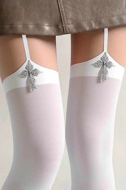 Gothic Punk Over-the-Knee Socks