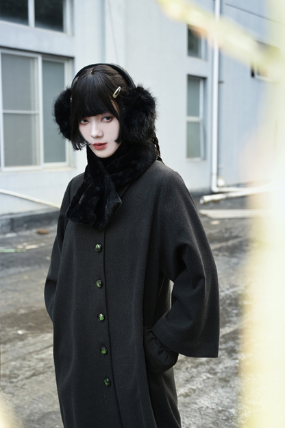 刺繍チャイナロングコート