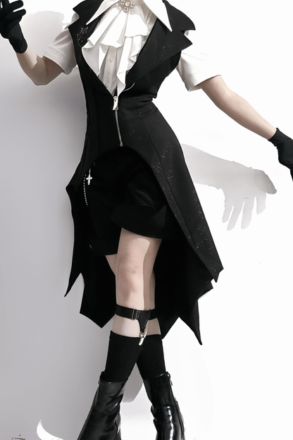 レトロダークイレギュラーゴシックベスト