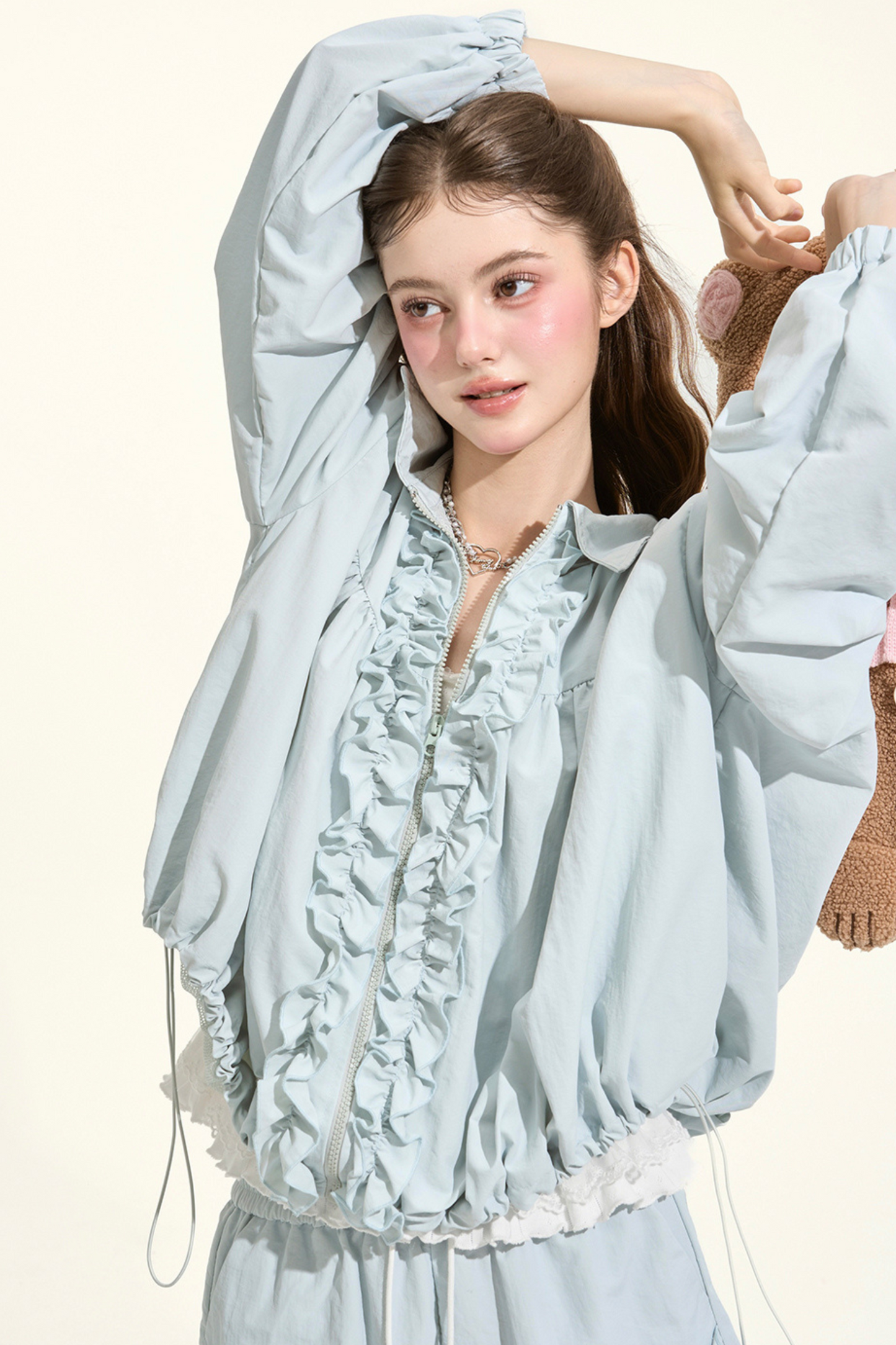 フリルレイクブルースポーティージャケット+パンツ