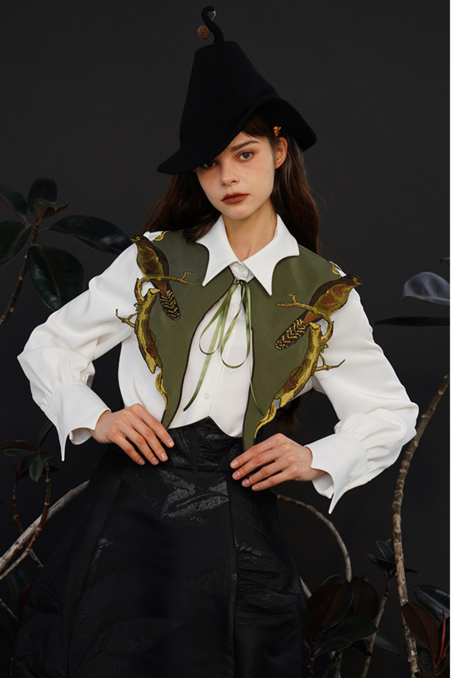 French Neckline Faux Collar