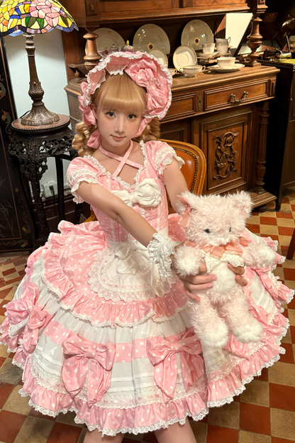 Doll Dot Big Ribbon Lolita Dress