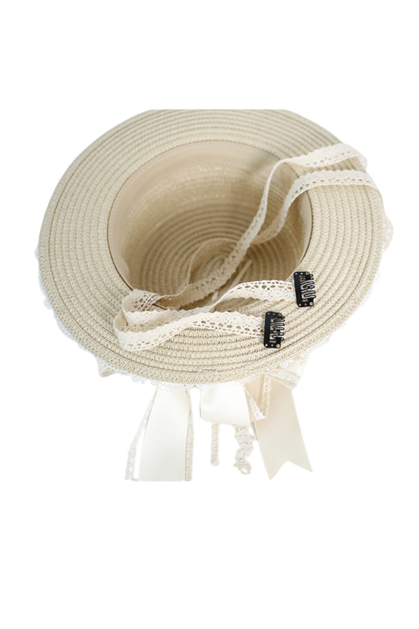 Lace Long Ribbon Straw Hat