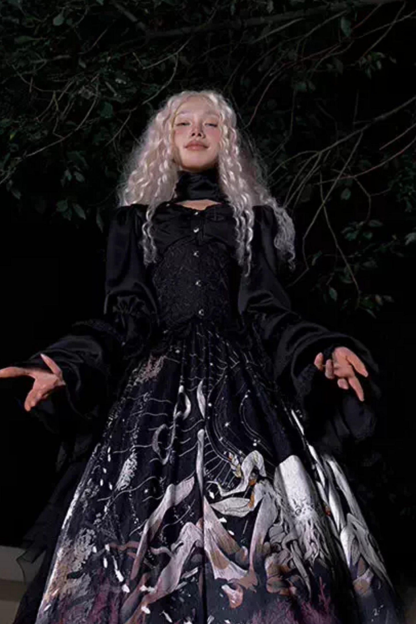 クトゥルフゴシックダークロリータシャツ+スカート+テール+コルセット