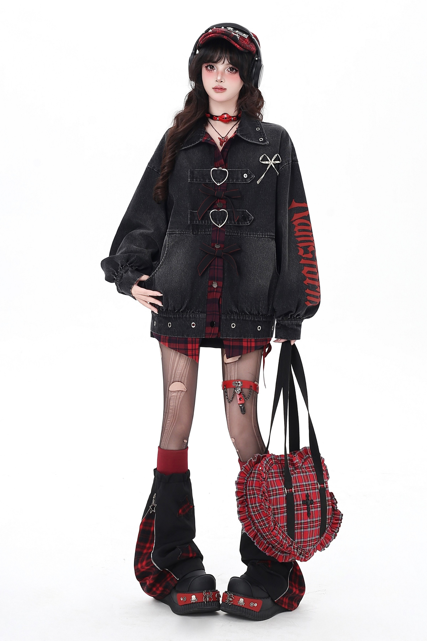 Dark Check Over Jacket