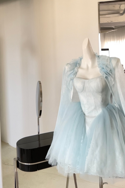 バレエスワンライトブルーロリータドレス