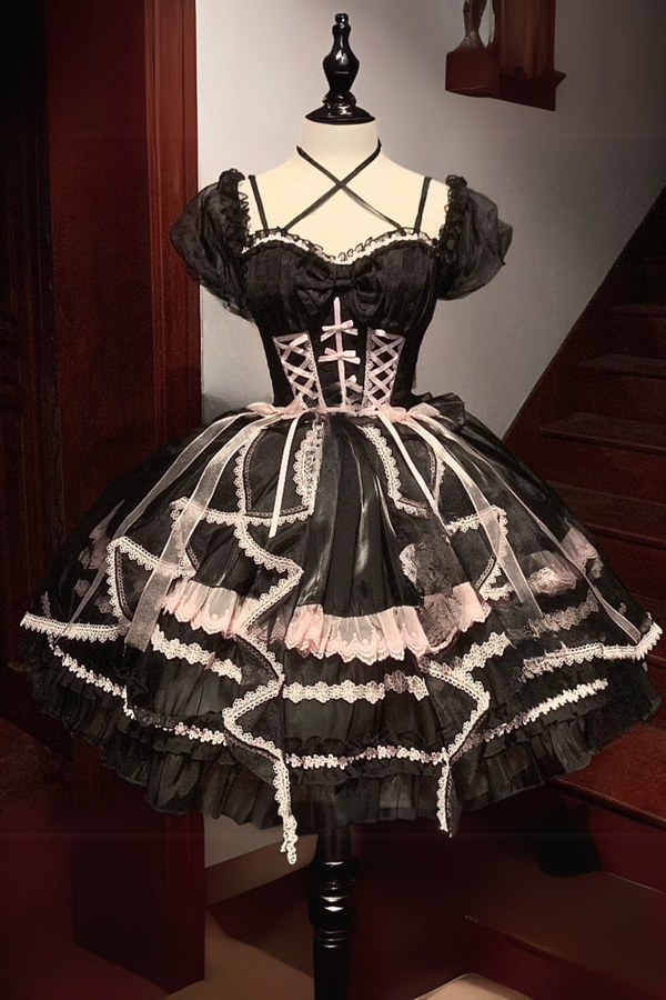 Fantasy Lace-Up Design Princess Lolita Dress
