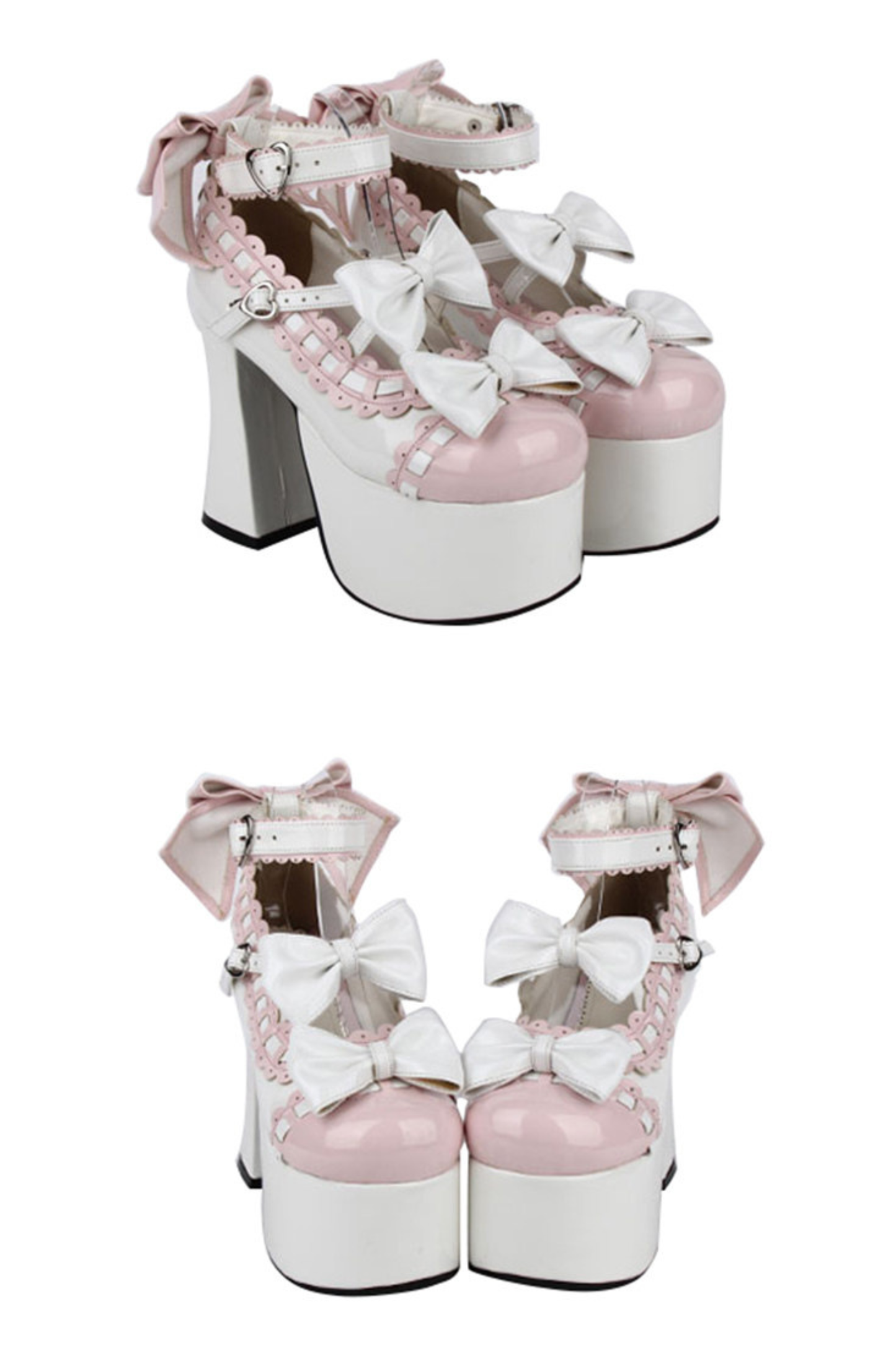 Ribbon Frill Stitching Lolita Shoes