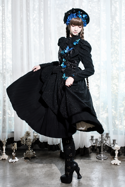 [Vorbestellschluss: 10. Monat, 14. Tag] Schwarz/Weiß Gothic-Lolita-Schmetterlingsschleifen-Serie Accessoires(Haube/Spitzen-Kopfschmuck KC/KC/4 Arten von Fotorahmen/Fotorahmen-Set)