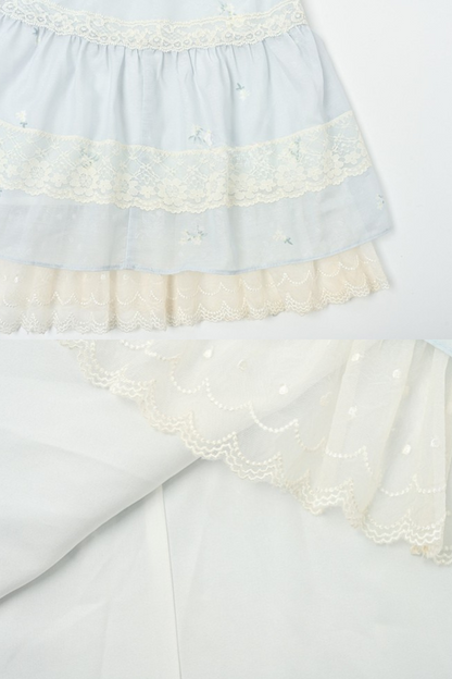 スイートガーリーライトパフスリーブワンピース