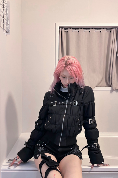 バックルストラップパンクアウター