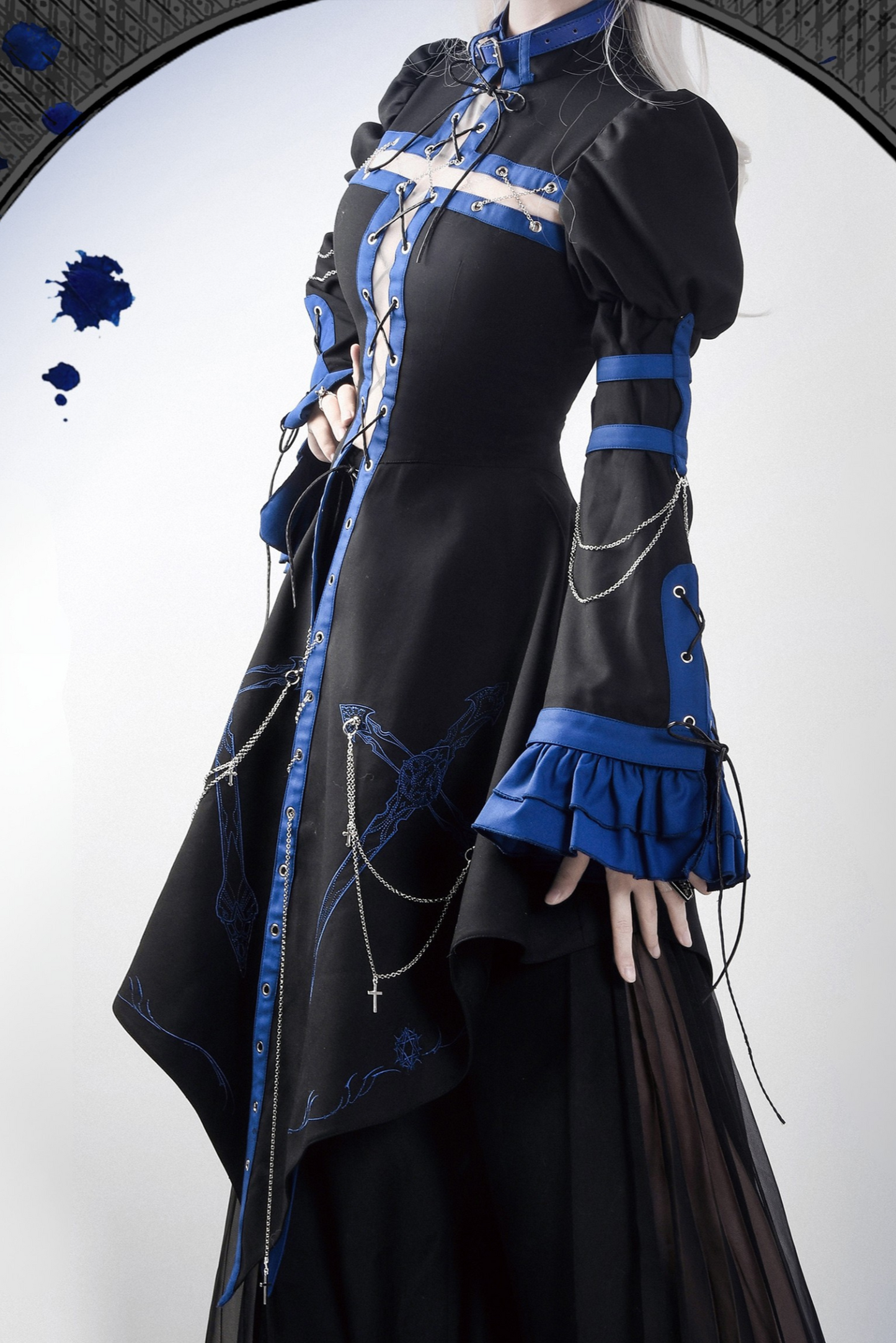 [Deadline for reservations: February 26] Split Cross Gothic Dark Long Tail Jacket