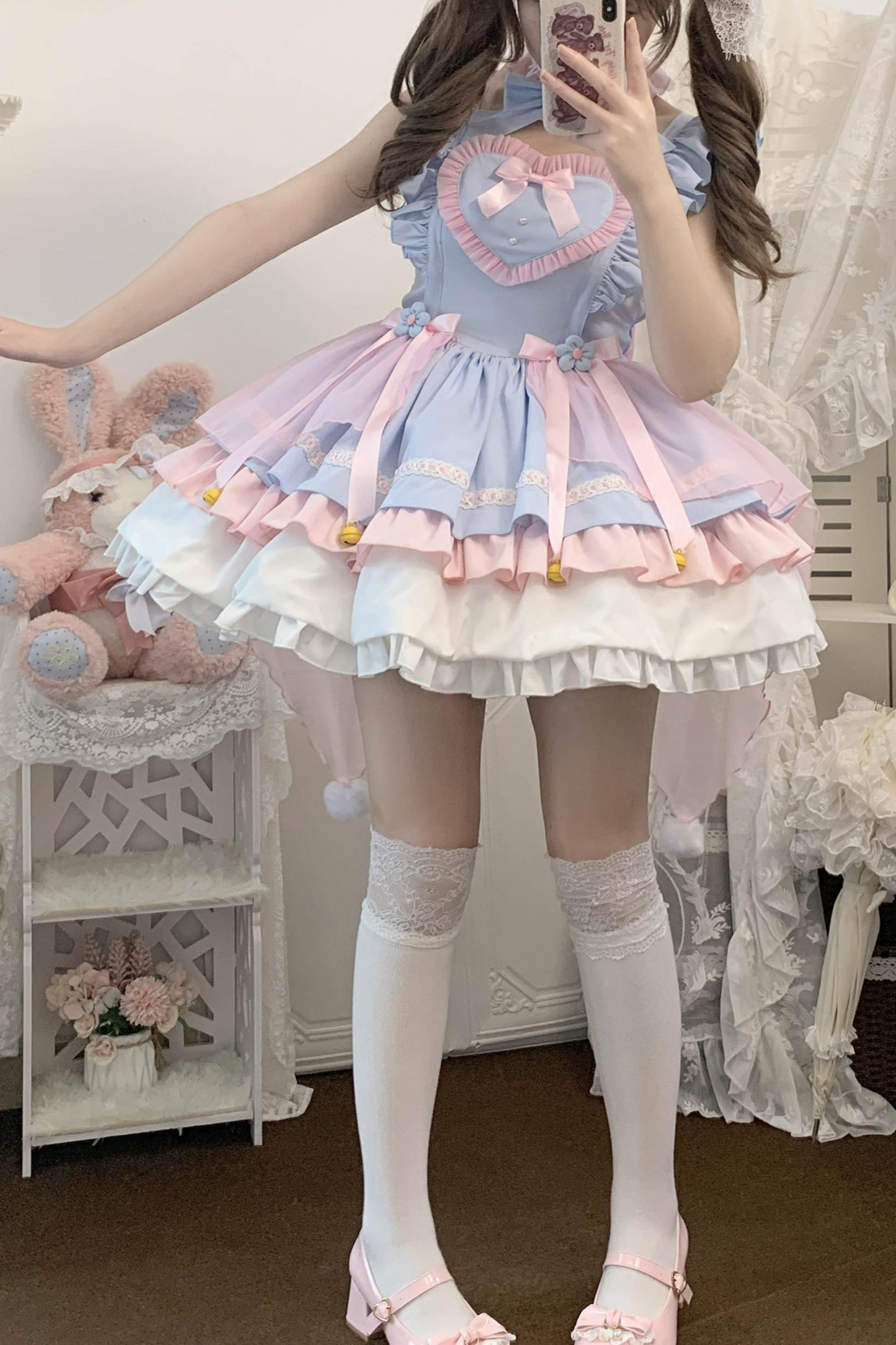 Sweetheart Rabbit Pastel Lolita Dress
