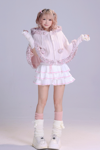 スウィートレパードキャットイヤーケープ