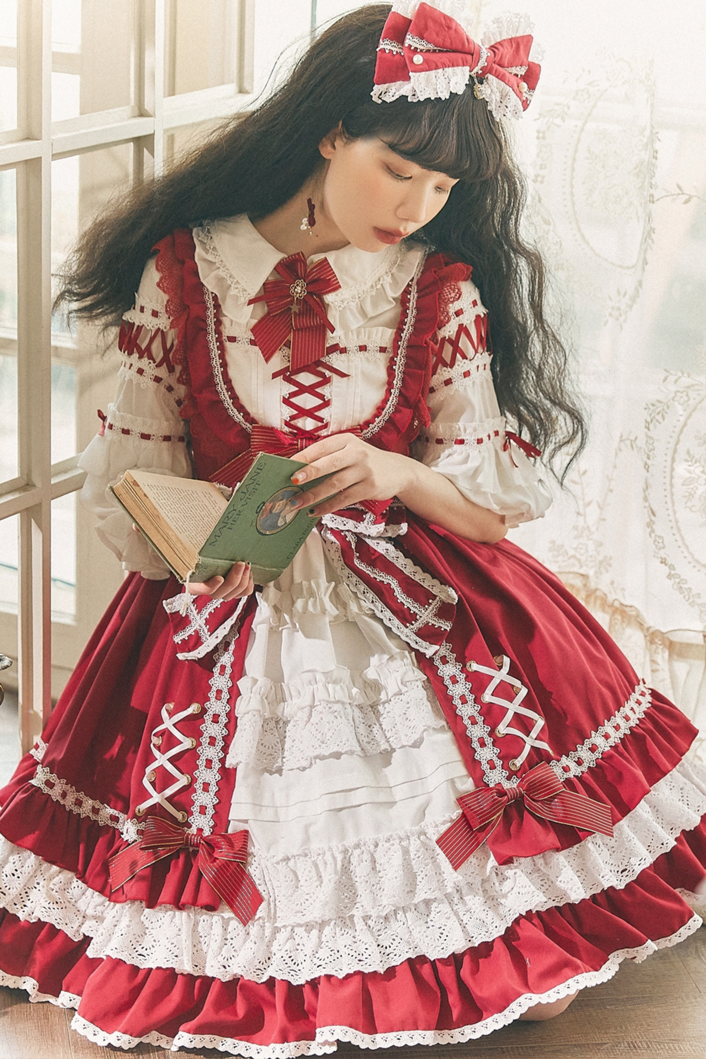Chic ribbon doll Lolita dress