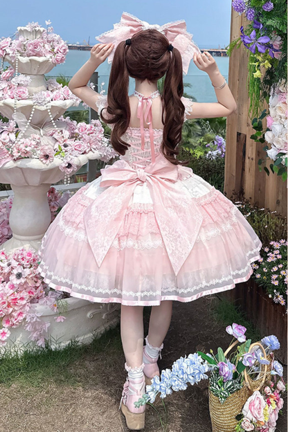 Sweet Princess Lolita Dress + Big Headband