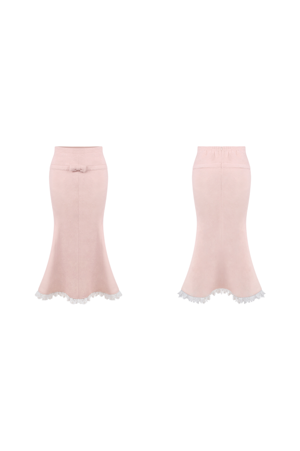 Velvet Lovesong Knit + Wool Short Jacket + Mermaid Skirt