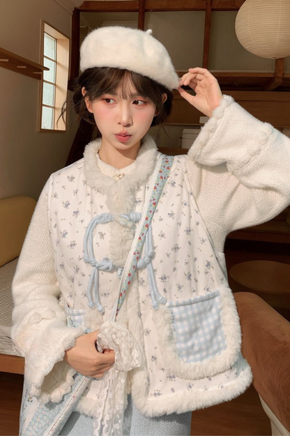 レトロチャイナシャツ+スカート+ベスト