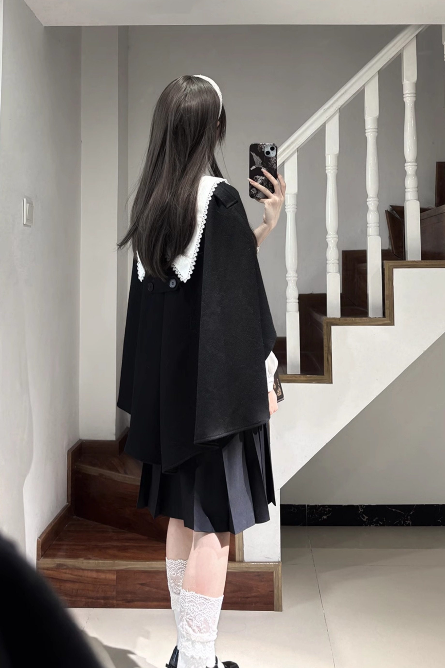 ゴシックスクールマント＋トップス＋ベストドレス