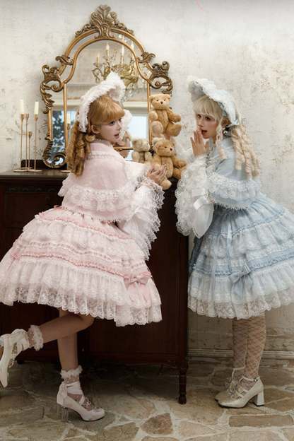 Nice Heartbeat Lolita Dress + Cape + Hat