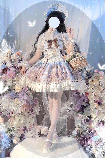 レトロアンティークロリータジャンパースカート