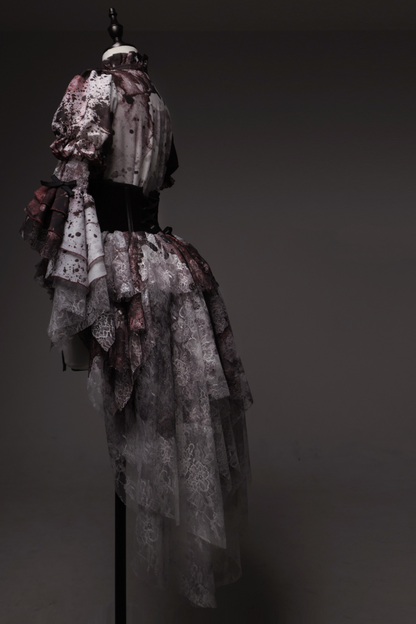 Horror Amusement Park Lace Waist Corset