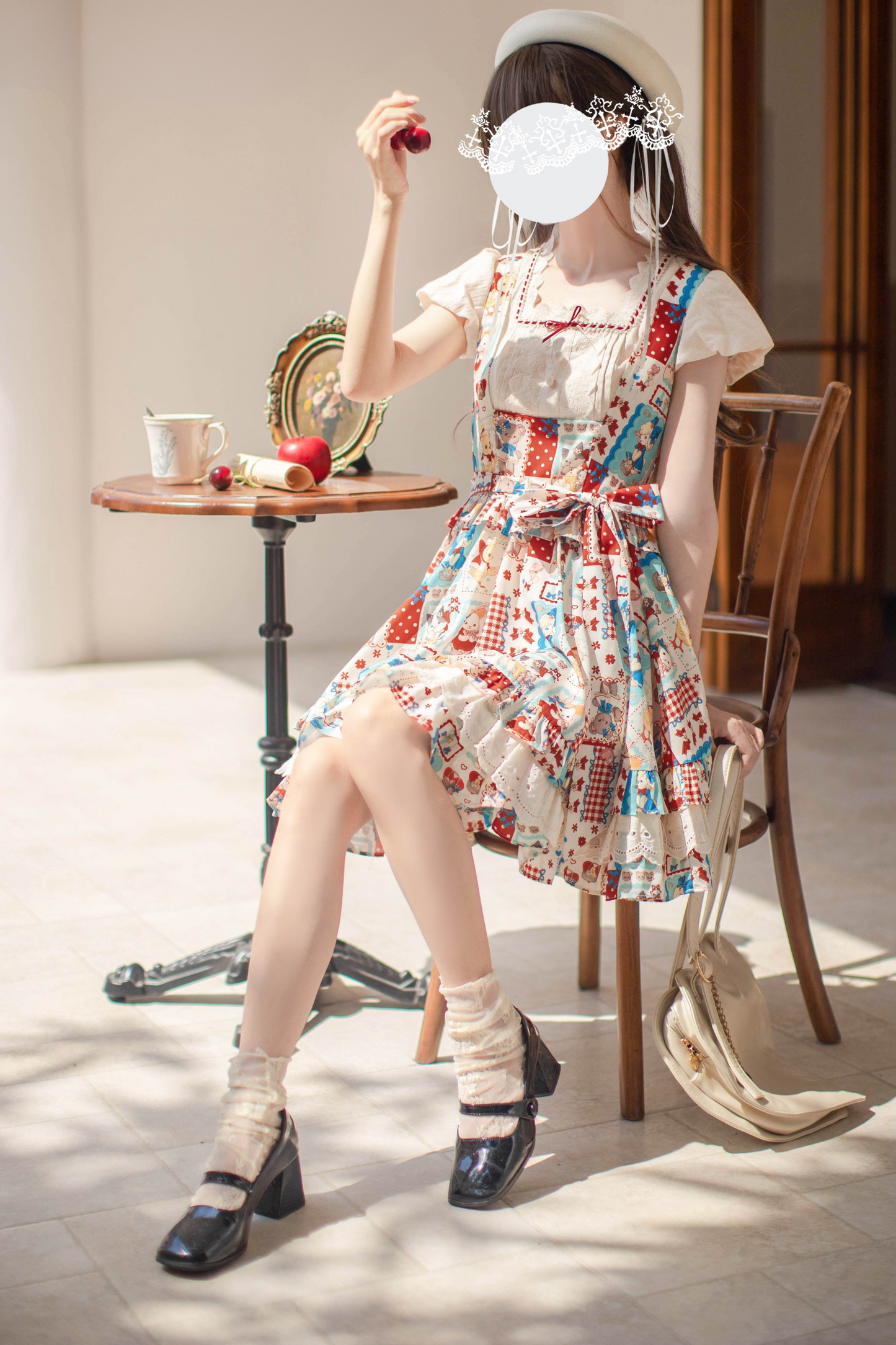 【予約商品】レトロポップベストスカート＋シャツ