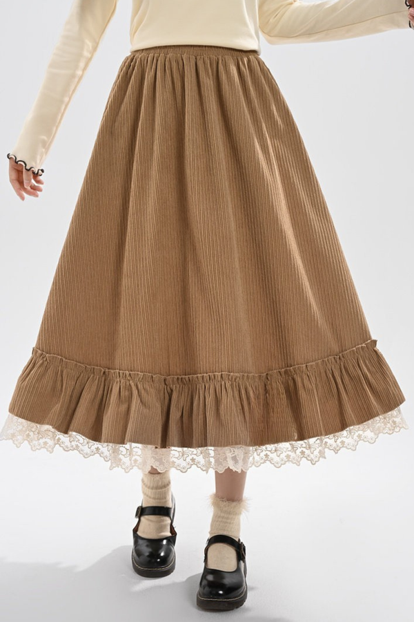 レトロレースフレアスカート