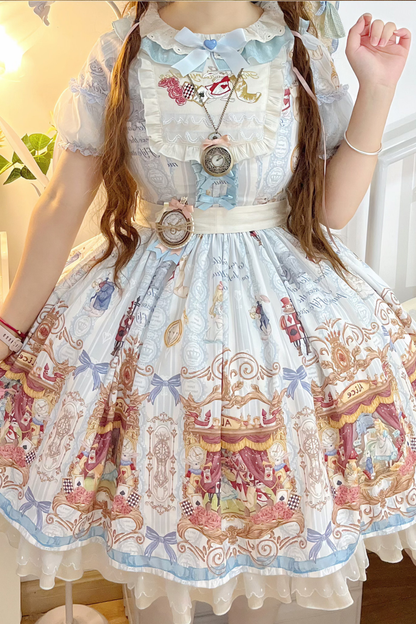 愛麗絲夢境洋裝+疊層洋裝+吊帶裙+襯衫+裙子+背心裙+配飾
