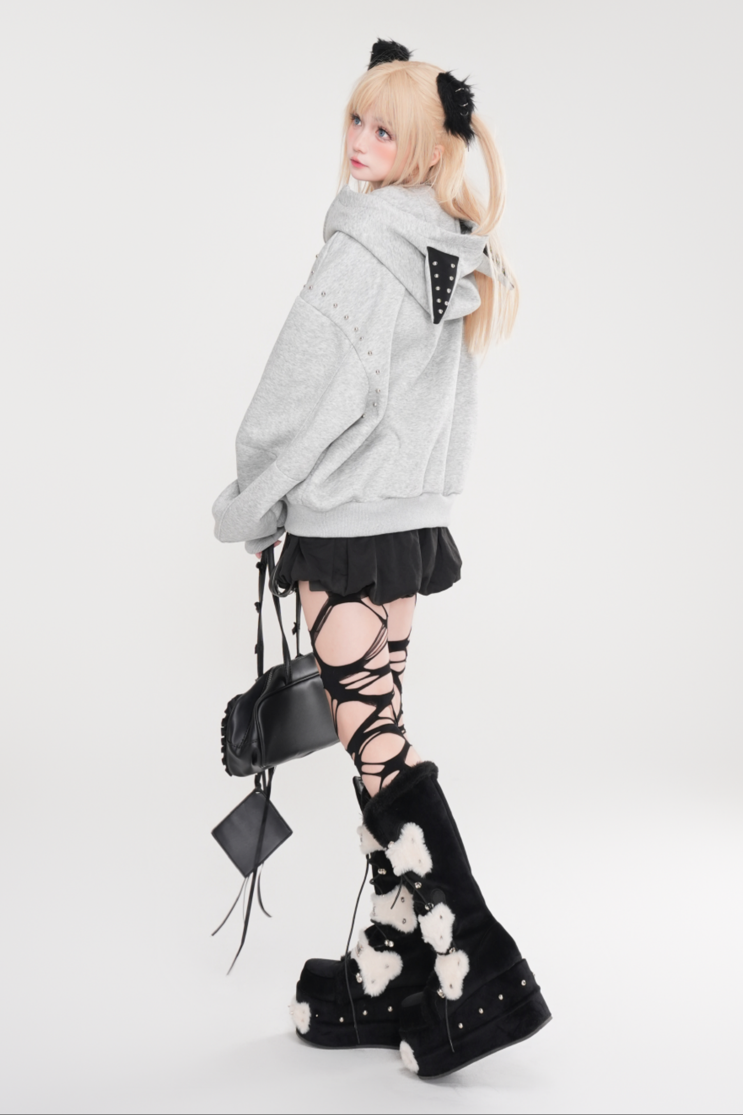 Cyberpunk Cat Ear Hooded Jacket