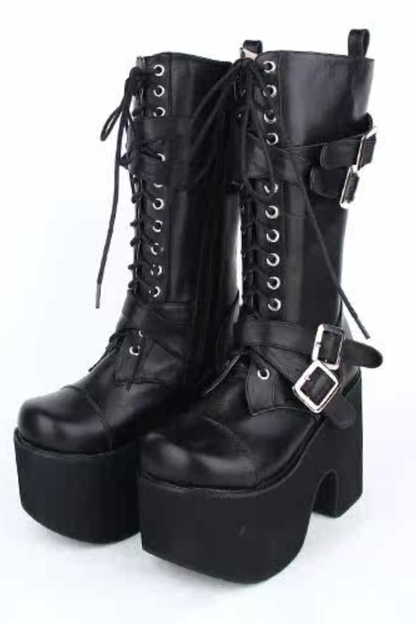 Belt Punk Midnight Boots