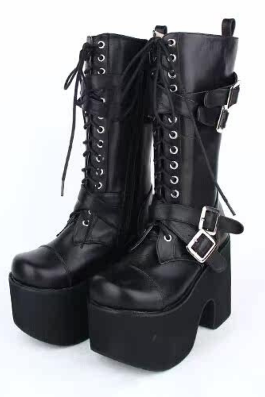 Belt Punk Midnight Boots
